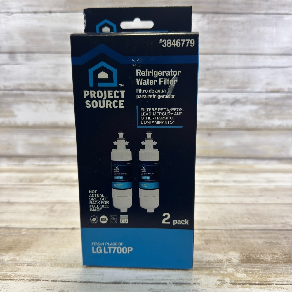 Project Source 3846779 Refrigerator Water Filter 2 Pack ‎ - Replaces LG LT700P